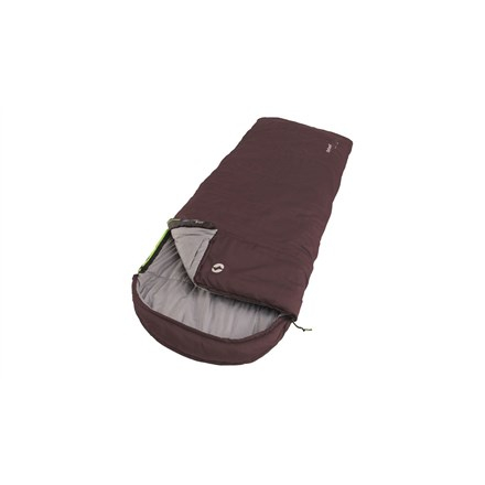 Outwell | Campion Lux Aubergine | Sleeping Bag | 225 x 85 cm | L-shape | Purple