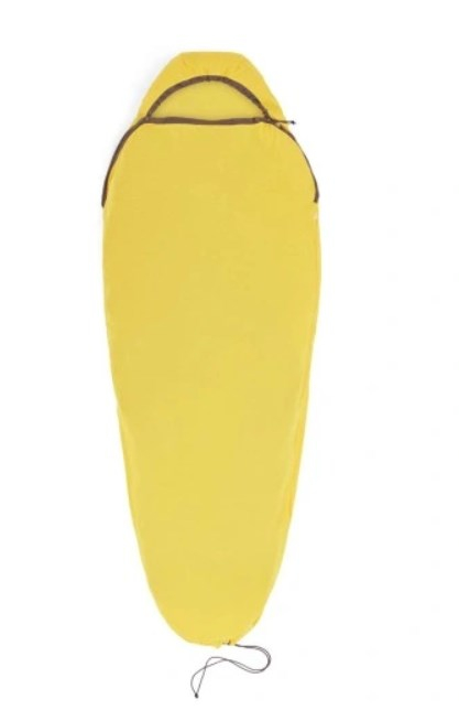 Sea To Summit Reactor Sleeping Bag Liner - Mummy W/ Drawcord- compact- yellow KEMSSUSPI0018