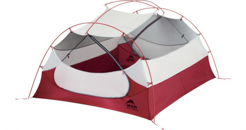 MSR Mutha Hubba NX 3 person(s) Grey, Red Group tent