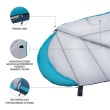 NILS Camp sleeping bag NC2012 grey-blue