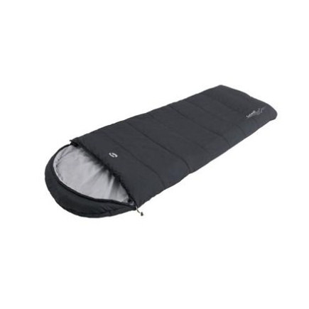 Outwell Campion Black | Sleeping Bag | -10/8 °C | 2 way open - auto lock, L-shape