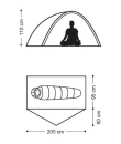 Naturehike cycling tent Ultralight 1 NH18A095-D-orange