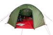 High Peak Goshawk 4 Green, Red Dome/Igloo tent