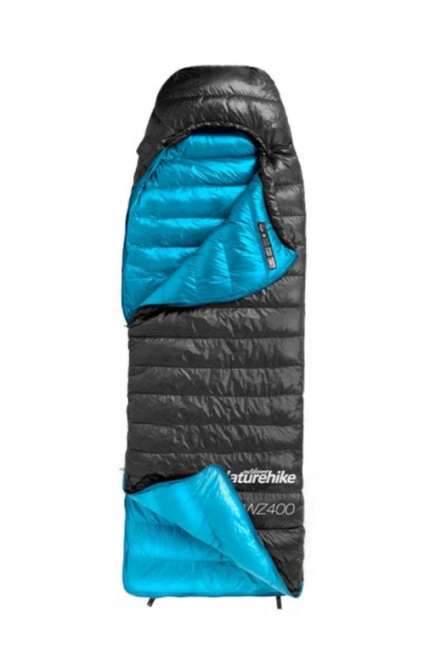 Sleeping bag CW400 duck down m NH18C400-D black NATUREHIKE