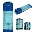 NILS CAMP sleeping bag NC2009 blue checkered size L.