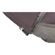 Outwell Contour Dark Purple L Sleeping Bag - Left Zipper 220 x 85 cm YKK 2-way L-shape open-end with auto lock
