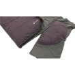 Outwell Contour Dark Purple L Sleeping Bag - Left Zipper 220 x 85 cm YKK 2-way L-shape open-end with auto lock