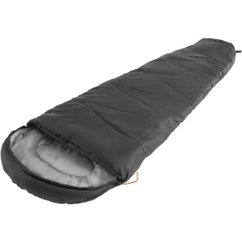 Easy Camp Starling Mummy Black 8°C | Sleeping Bag | 210 x 75 x 50 cm | -5 to 12 °C | Two-way open-end, autolock