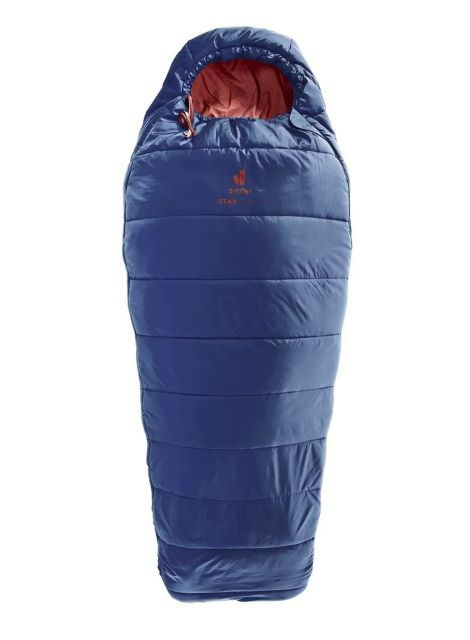 Deuter children's sleeping bag Starlight SQ (130-170 cm) - nightblue/redwood