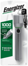 Energizer Metal Vision HD Rechargeable LED Handheld Flashlight 1000 LM, USB charging
