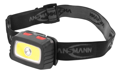 Ansmann HD200B Black, Grey Headband flashlight LED