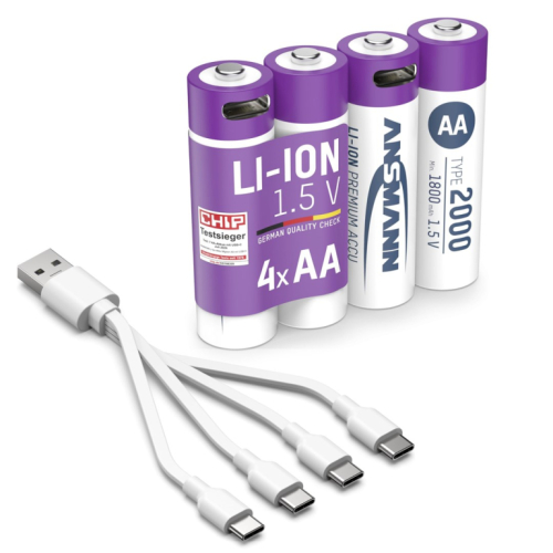 Ansmann 1312-0036 household battery Rechargeable battery AA Lithium-Ion (Li-Ion)