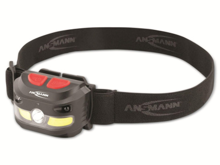 Ansmann HD250RS Black Headband flashlight COB LED