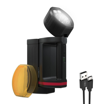 Ansmann HS20R Pro Black, Red Hand flashlight LED