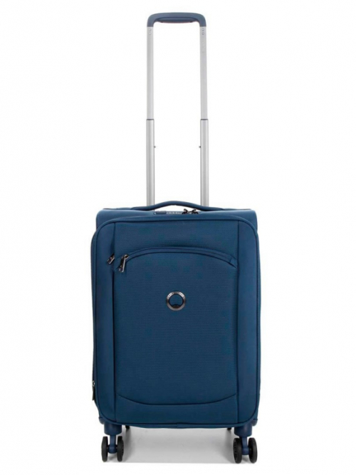 DELSEY SUITCASE DOUBLE WHEELS 55CM LIGHT BLUE