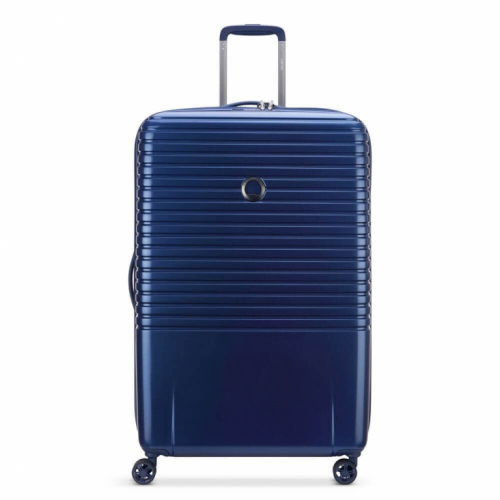 DELSEY SUITCASE DOUBLE WHEELS 76CM STEEL BLUE