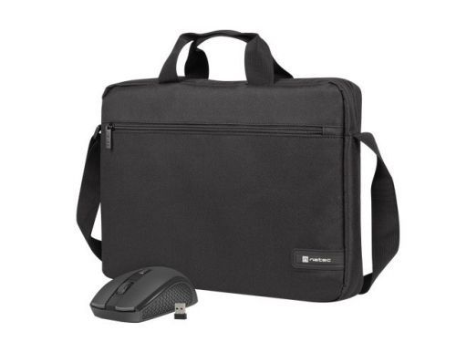 Natec Notebook bag 15,6 inches Wallaroo 2 with wireless mouse, black