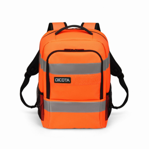 DICOTA P20471-18 Seljakott Rucksack Black, Grey, Orange Recycled polyethylene terephthalate (rPET)