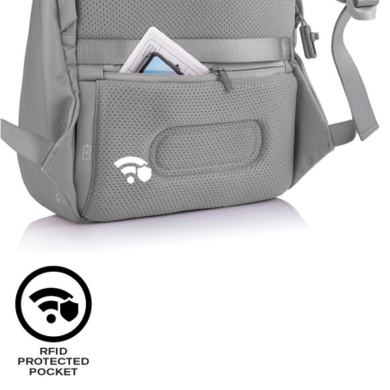 XD DESIGN ANTI-THEFT Seljakott BOBBY SOFT GREY P/N: P705.792