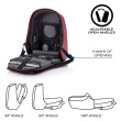 XD DESIGN ANTI-THEFT Backpack BOBBY HERO REGULAR RED P/N: P705.294