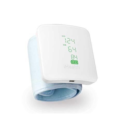 iHealth | Wrist Blood Pressure Monitor | BP7S | White | Blood pressure readings are stored on the secure, free, HIPAA compliant iHealth Cloud. Monitor blood pressure and pulse trends with intuitive charts and share data with your doctor in PDF or