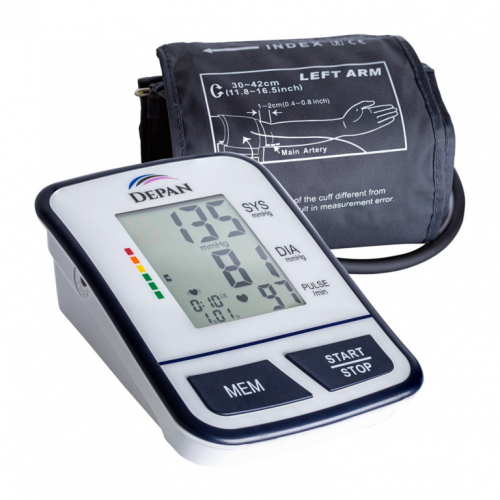 Upper arm blood pressure monitor with arrhythmia detection function