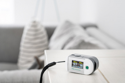 Medisana PM 100 heart rate monitor Finger Silver, White