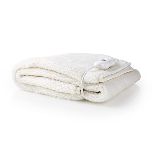 Nedis 1 Person, 150 x 80 cm, 3 Heat Settings, Washable, Overheating protection, Polyester / Synthetic, Valge