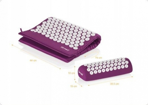 QMED Acupressure mat with cushion Purple