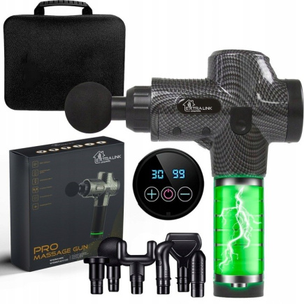 Extralink Massage Gun Pro | Massage gun | 3800 RPM, 6 replaceable tips