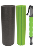 Schildkröt Fitness 3 in 1 Massage Roller Set Black, Green Foam 1 pc(s)