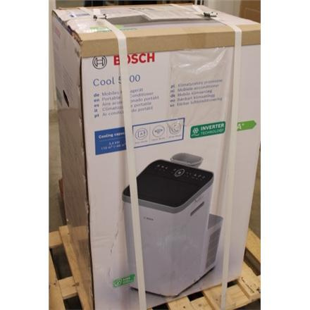 Восстановленный. Bosch Cool 5000 Mobile Air Conditioner, 3.4 kW, For rooms up to 46 m², Inverter technology, White/Black | Bosch Mobile Air Conditioner | Cool 5000 | Suitable for rooms up to 115 m³ | White/Black | DAMAGED PACKAGING, SCRATCHED CONTROL PANE