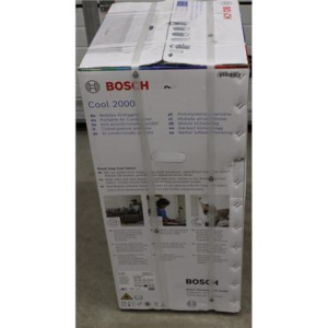 Renew. Bosch Cool 2000 Mobile Air Conditioner, 2.6 kW, For rooms up to 35 m², White | Bosch Mobile Air Conditioner | Cool 2000 | Suitable for rooms up to 88 m³ | White | DAMAGED PACKAGING