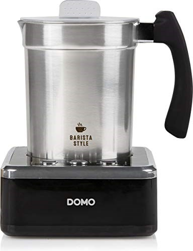 Domo DO717MF milk frother/warmer Automatic Black, Stainless steel