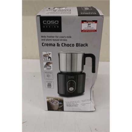 Taastatud. Caso Crema & Choco Milk frother, LED Display, 360° base station, Must | Caso | Crema & Choco Milk frother | 01665 | 0,35 L | 500 W | Must | DAMAGED PACKAGING