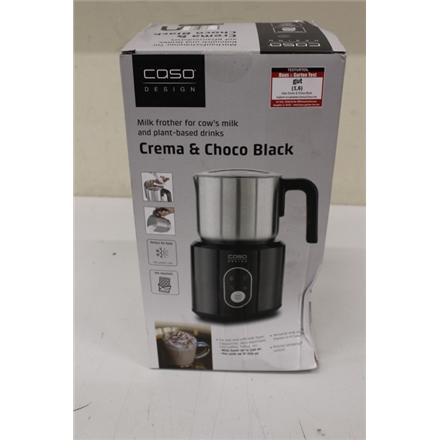 Taastatud. Caso Crema & Choco Milk frother, LED Display, 360° base station, Must | Caso | Crema & Choco Milk frother | 01665 | 0,35 L | 500 W | Must | DAMAGED PACKAGING