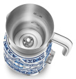 Smeg MFF01DGBEU milk frother/warmer Automatic Blue, Silver, Valge