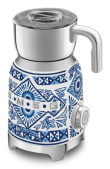 Smeg MFF01DGBEU milk frother/warmer Automatic Blue, Silver, Valge