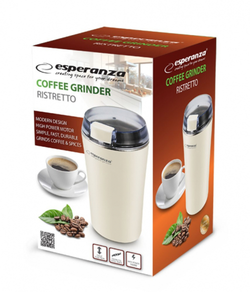 Esperanza Ristretto coffee grinder white