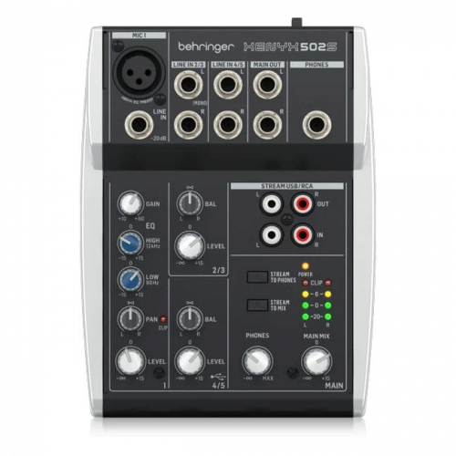 Behringer XENYX 502S - analogue audio mixer
