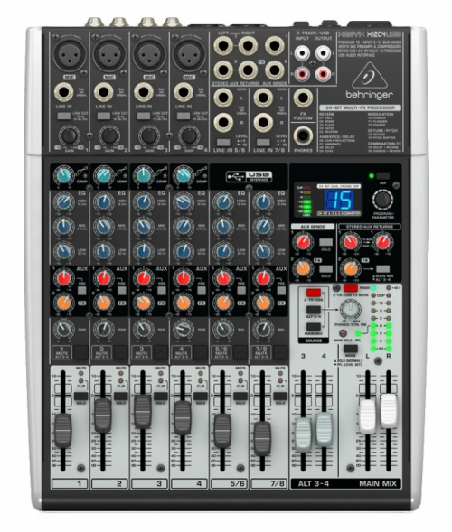 Behringer Xenyx X1204USB audio mixer 12 channels Grey