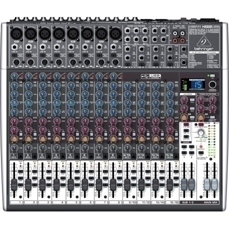 Behringer QX2222USB audio mixer 22 channels