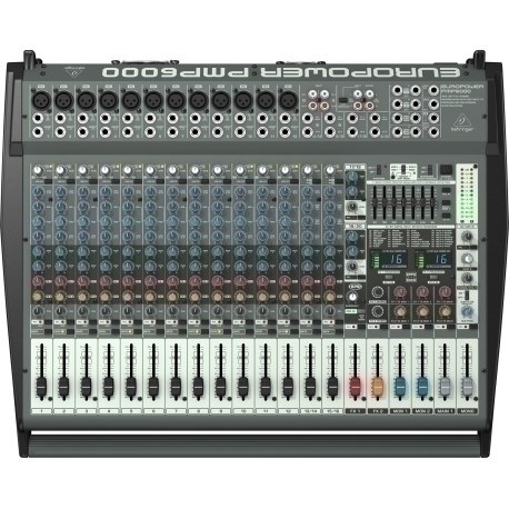 Behringer PMP6000 audio mixer 20 channels 10 - 200000 Hz Black