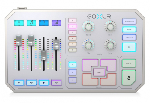 TC Helicon GO XLR-WH - USB audio mixer and interface, white