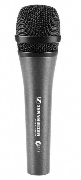 SENNHEISER E 835, VOCAL Mikrofon, DYNAMIC, CARDIOID, 3-PIN XLR-M, ANTHRACITE, INCLUDES CLIP AND BAG