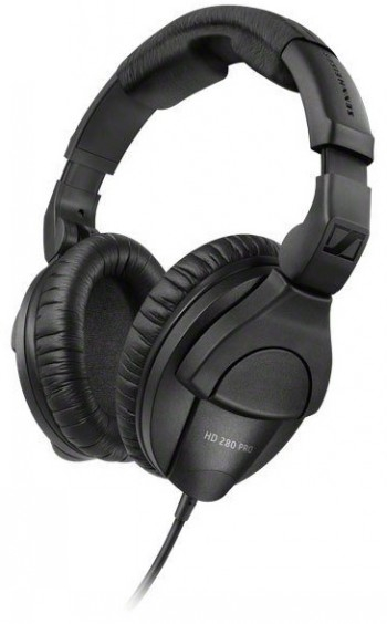 SENNHEISER HD 280 PRO, DYNAMIC HI-FI STEREO HEADPHONES, 64 ?, CLOSED, ADJUSTABLE HEADBAND, COILED CABLE 3M, JACK 3.5MM, BLACK