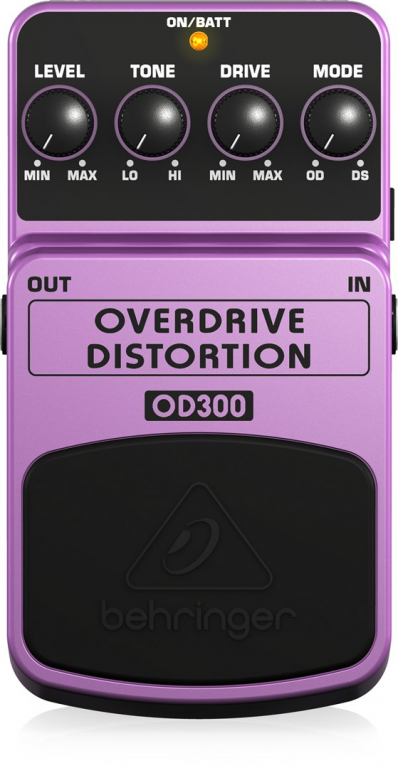 Behringer OD300 effects pedal Purple, Black