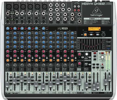 Behringer QX1832USB audio mixer 18 channels