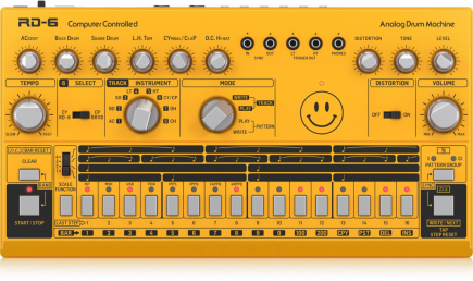 Behringer RD-6-AM Maszyna perkusyjna - bursztynowy