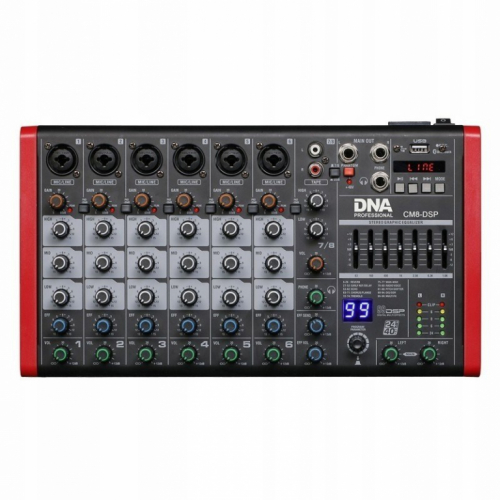 DNA CM8-DSP audio mixer USB MP3 Bluetooth Phantom
